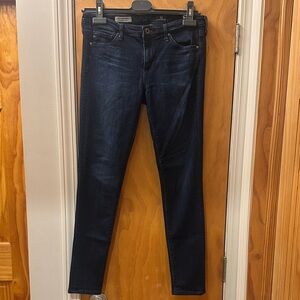 AG Adriano Goldschmied Dark Indigo Skinny Jeans size 27